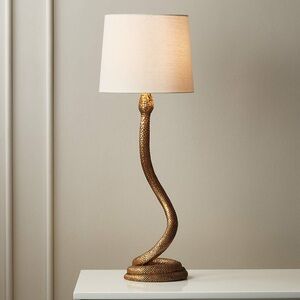 CB2 Snake Bronze Table Lamp